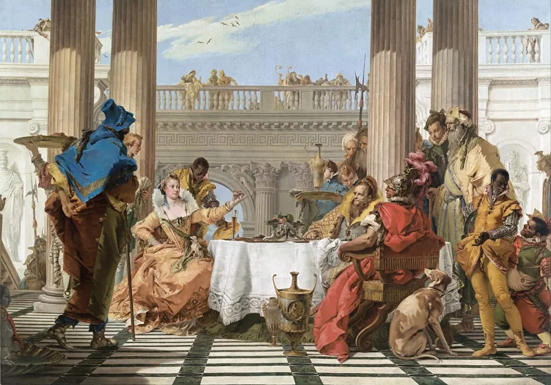 The Banquet of Cleopatra — Giambattista Tiepolo, 1743–44, National Gallery of Victoria