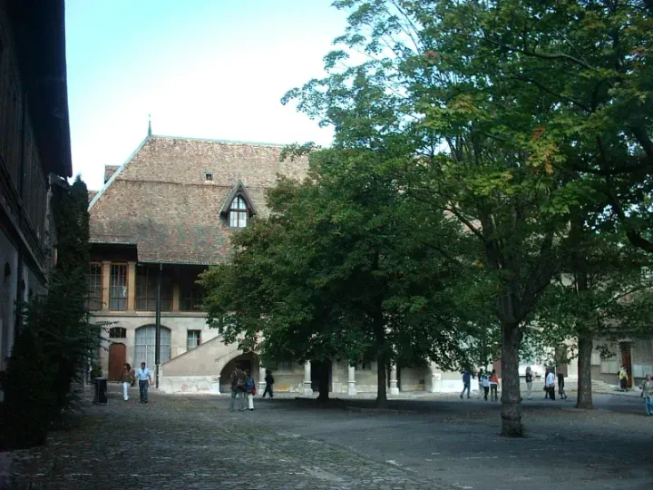 Courtyard of the Collège Calvin in Geneva, successor to the 1559 Academy