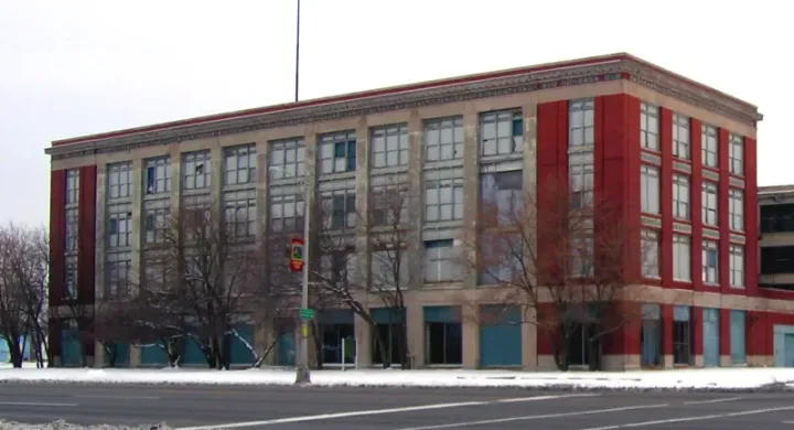 Highland Park Ford plant — where the $5 day and moving assembly line began