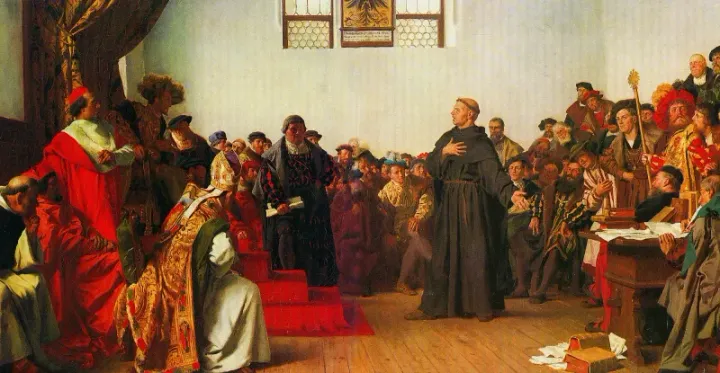 Anton von Werner, Luther at the Diet of Worms, 1877