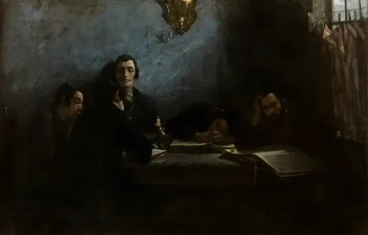 School of Talmudists — Samuel Hirszenberg, c. 1895–1908