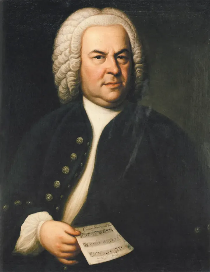 Portrait of Johann Sebastian Bach by Elias Gottlob Haussmann, 1746