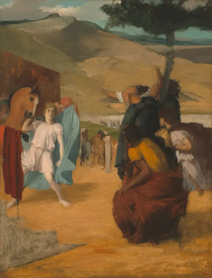 Alexander and Bucephalus — Edgar Degas, 1861–62
