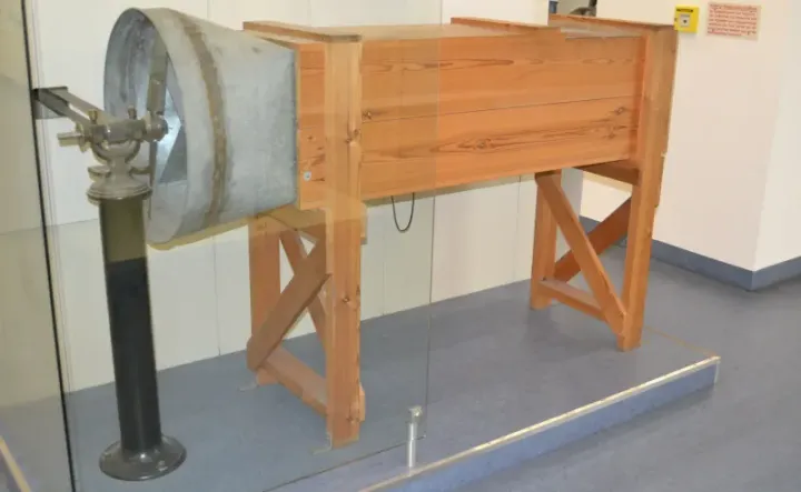 Replica of the Wright Brothers' wind tunnel used for aerodynamic testing, 1901