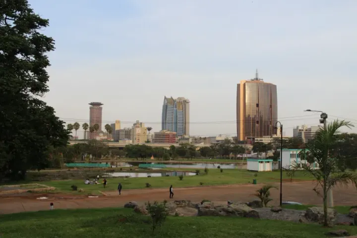 Uhuru Park in Nairobi, Kenya — the green space Maathai saved from development