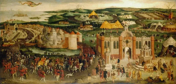 The Field of the Cloth of Gold, British School painting