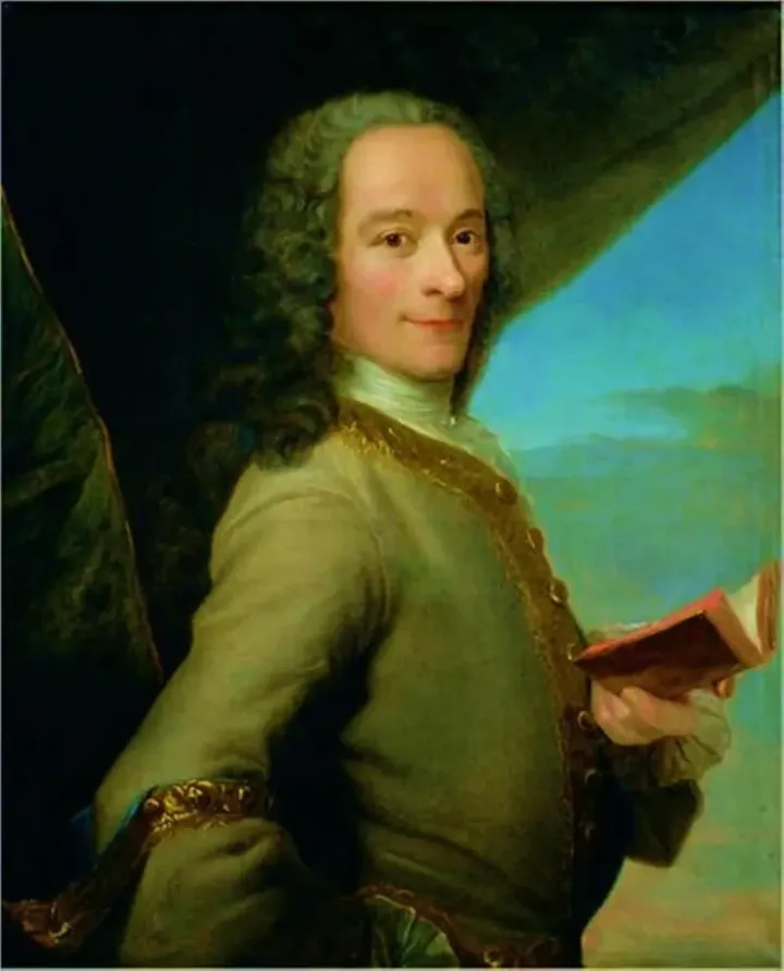 Portrait of Voltaire as a young man, after Nicolas de Largillière