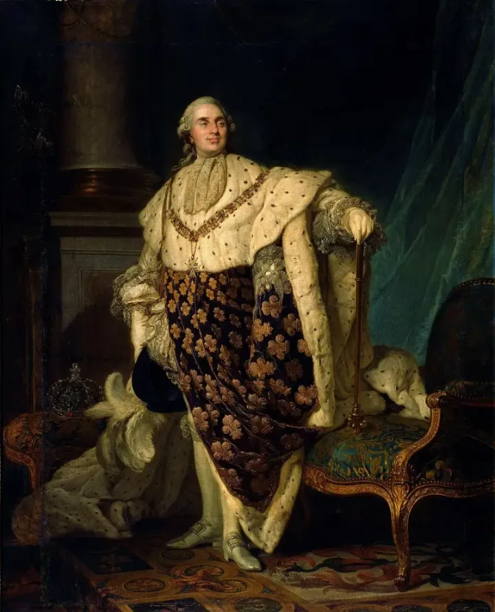 Portrait of Louis XVI in coronation robes by Joseph-Siffrein Duplessis