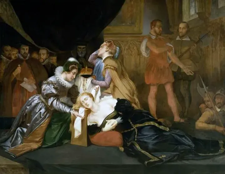 The Execution of Mary, Queen of Scots, by Abel de Pujol