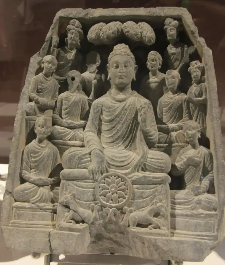 Buddha seated in meditation, Sarnath Museum, fifth century CE