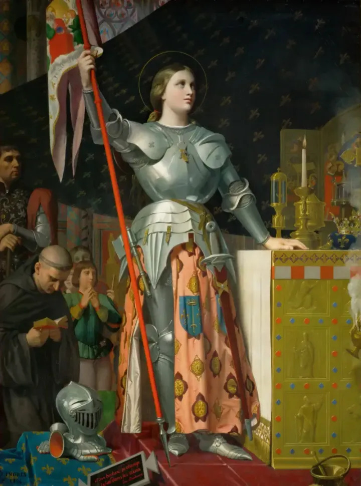 Joan of Arc at the Coronation of Charles VII, 1854 — Jean-Auguste-Dominique Ingres, Louvre Museum