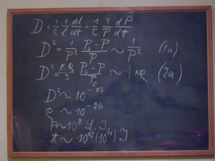 Einstein's blackboard at the University of Oxford, 1931