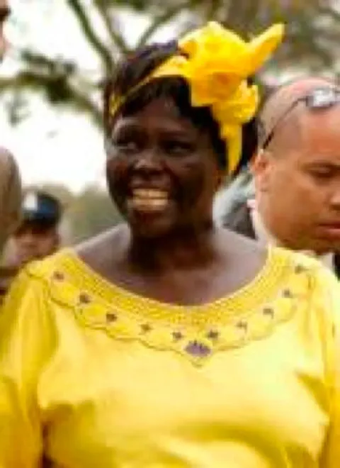 Wangari Maathai in Nairobi — founder of the Green Belt Movement