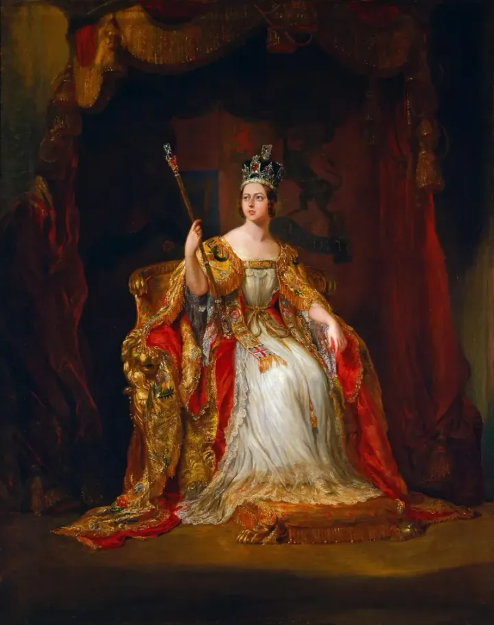 Coronation portrait of Queen Victoria by Sir George Hayter, 1838