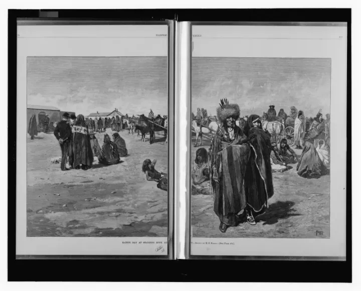 Ration Day at Standing Rock — the reservation system that confined Sitting Bull’s people