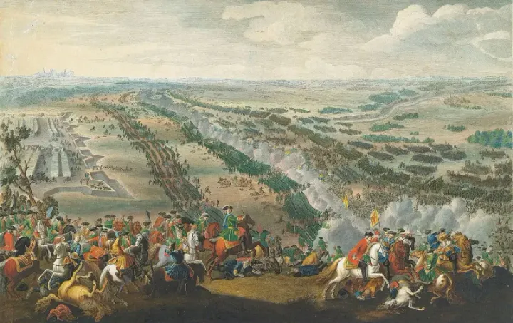 The Battle of Poltava — Pierre-Denis Martin the Younger, 1726