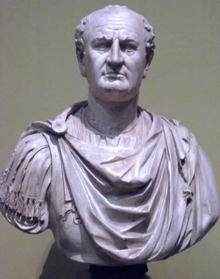 Bust of Emperor Vespasian — Pushkin Museum, Moscow