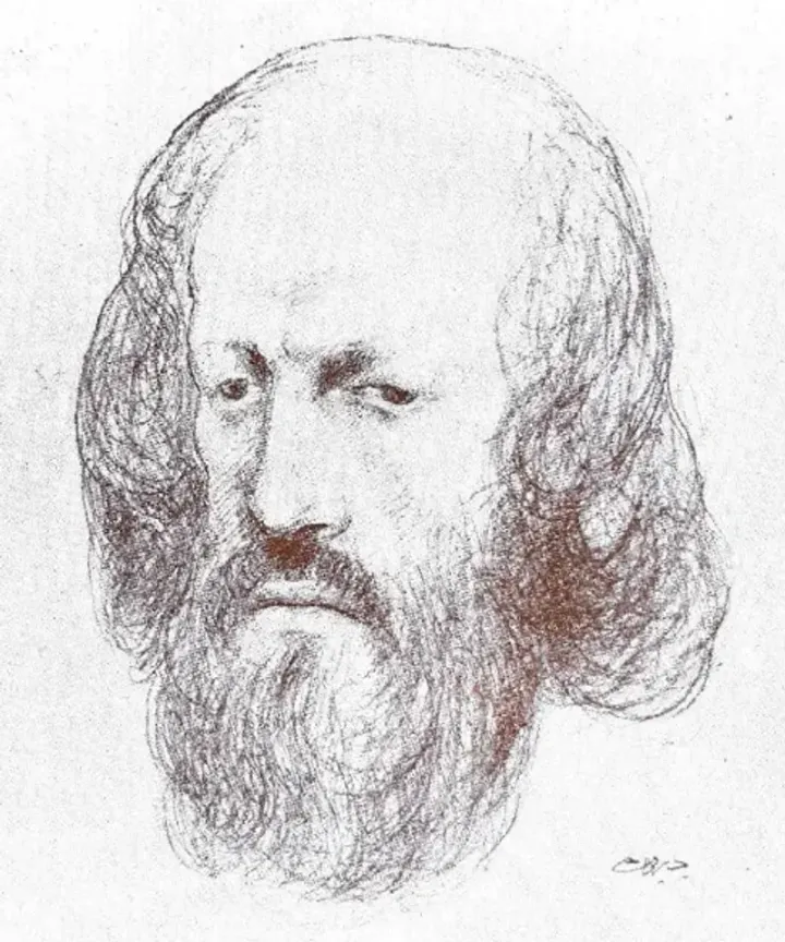 Al-Ghazali — drawing by Khalil Gibran, the Lebanese-American poet and artist