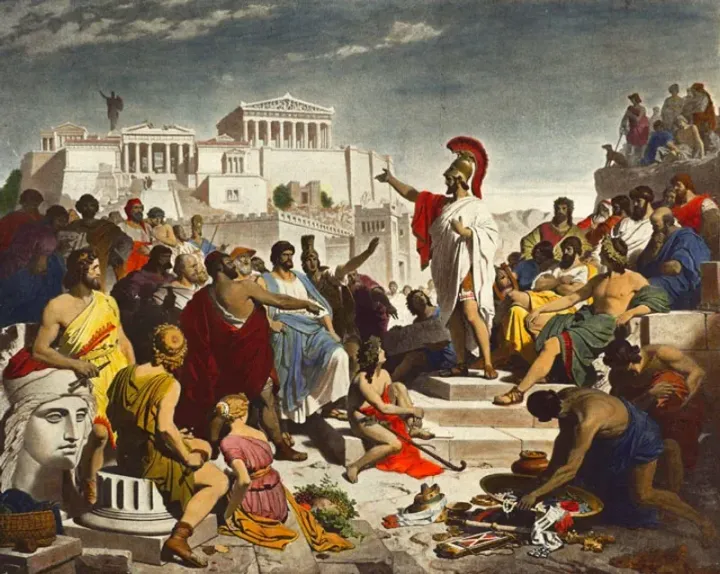 Pericles' Funeral Oration — Philipp von Foltz, 1852