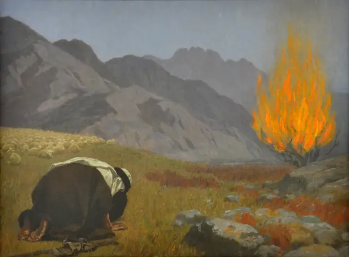 Moses and the Burning Bush — Gebhard Fugel, c. 1920