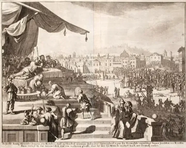 Execution of pious Jews — Willem Swidde, 17th century