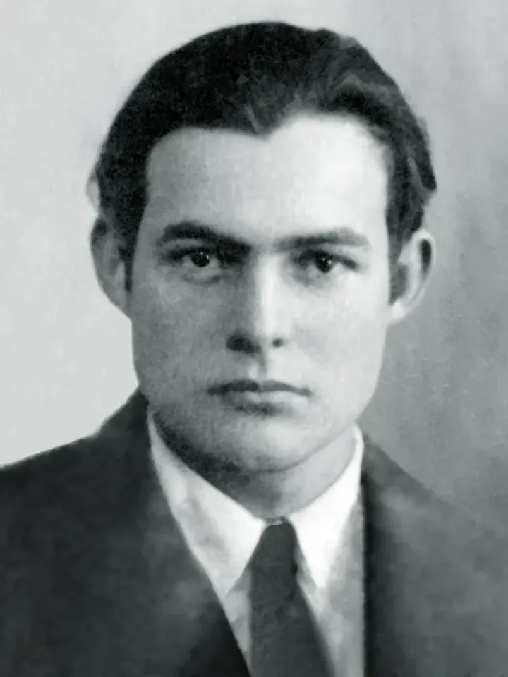 Ernest Hemingway, passport photo, 1923