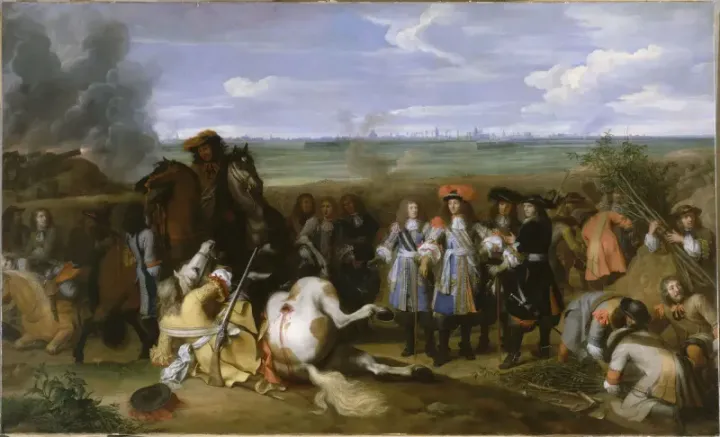 Louis XIV at Douai in the War of Devolution — Charles Le Brun, 1667