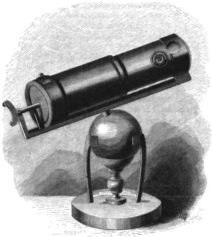 Newton's reflecting telescope — replica of the 1668 original, Royal Society, London