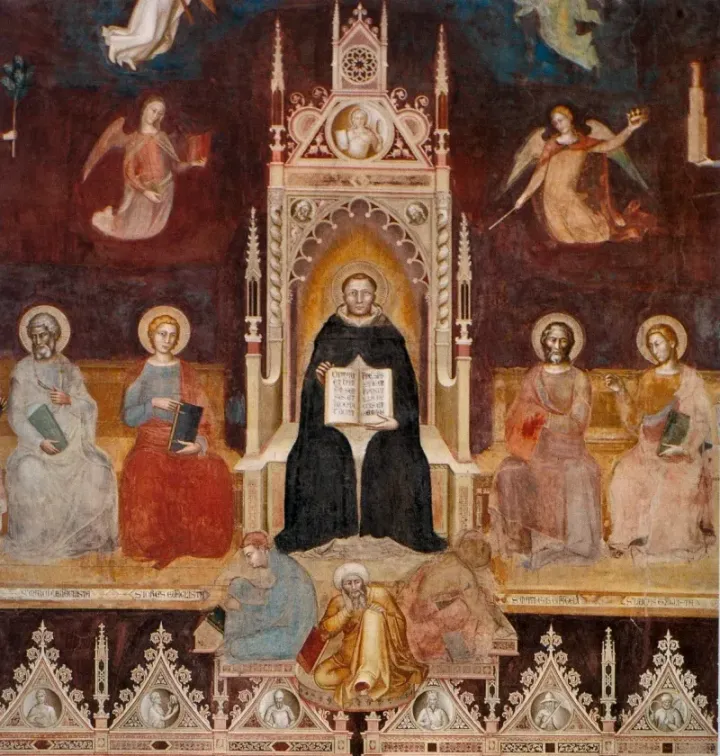 The Triumph of Saint Thomas Aquinas — Andrea di Bonaiuto, Santa Maria Novella, Florence, 1366–67