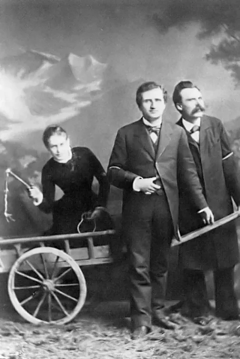 Lou Salomé, Paul Rée, and Friedrich Nietzsche, 1882