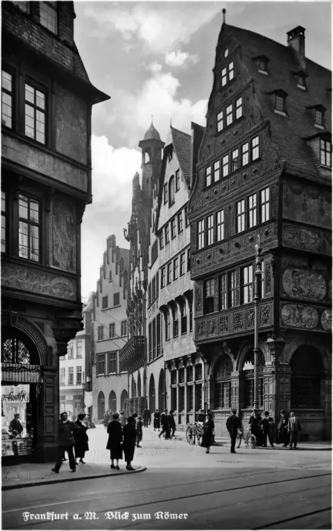 Frankfurt Altstadt, 1920 — the city where Rosenzweig built the Lehrhaus