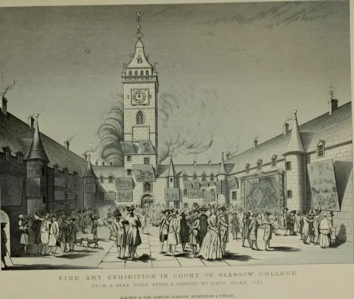 Old Glasgow in the eighteenth century, the city where Smith held his professorship