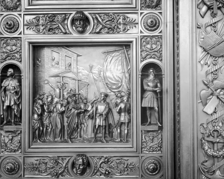 Columbus in Chains (1500) — U.S. Capitol painting