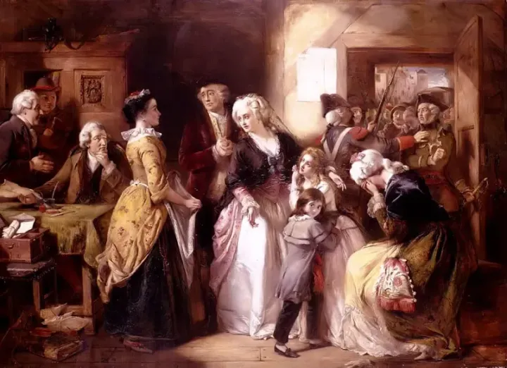 The arrest of Louis XVI and his family at Varennes, June 1791