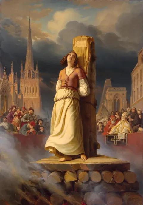 Joan of Arc's Death at the Stake, 1843 — Hermann Anton Stilke, State Hermitage Museum