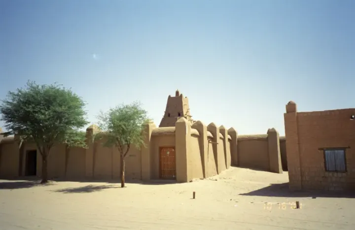 The Sankore Mosque in Timbuktu, West Africa — centre of the medieval Islamic scholarly world and a monument to Mansa Musa's programme of learning