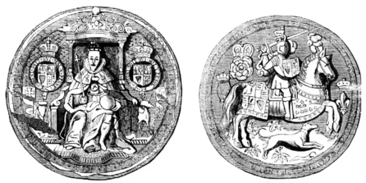 The Great Seal of King James I — the seal Bacon held as Lord Chancellor until his impeachment in 1621