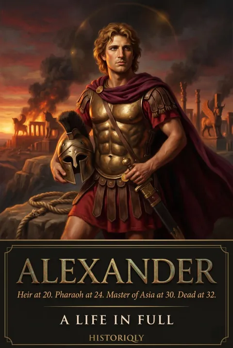 Alexander the Great — Heir at 20. Pharaoh at 24. Master of Asia at 30. Dead at 32. — book cover