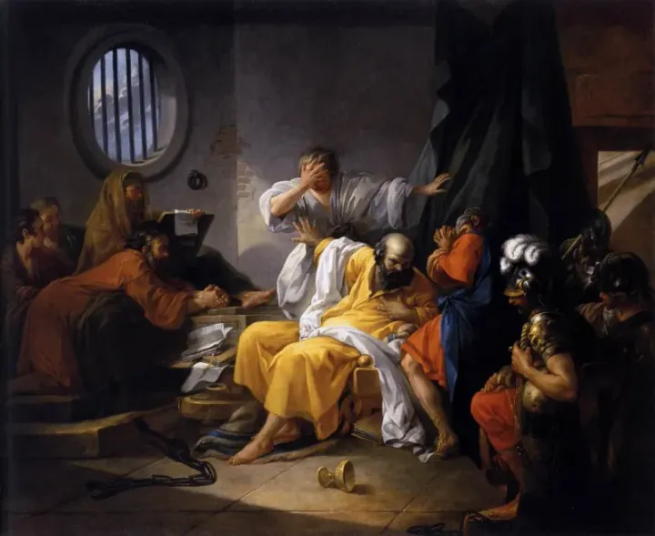 The Death of Socrates by Jacques-Philip-Joseph de Saint-Quentin, 18th century