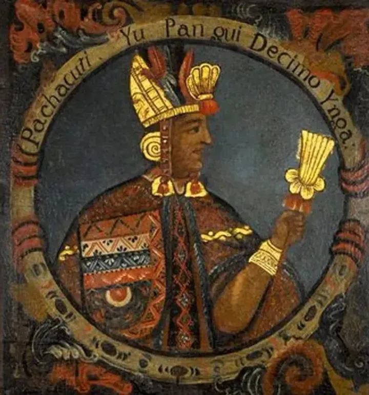 Colonial portrait of Pachacuti, 9th Sapa Inca — Brooklyn Museum collection