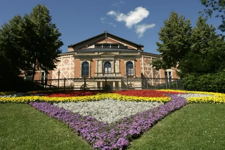 The Bayreuth Festspielhaus, the opera house Wagner designed and built for the Ring cycle