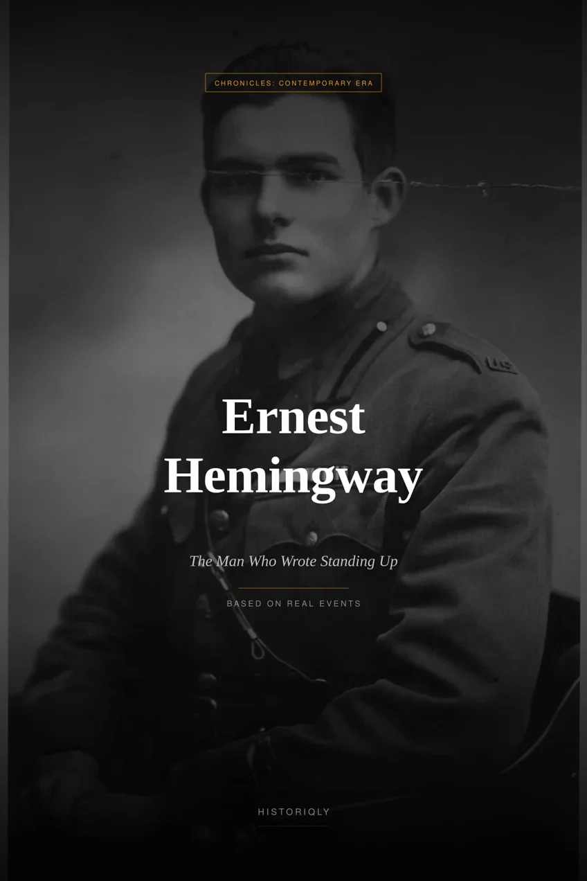 Ernest Hemingway — The Man Who Wrote Standing Up — book cover