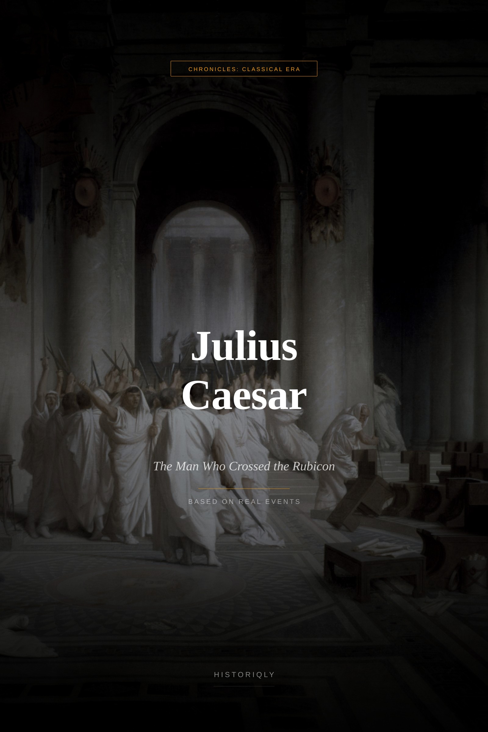 Julius Caesar — The Man Who Crossed the Rubicon — ePub book cover