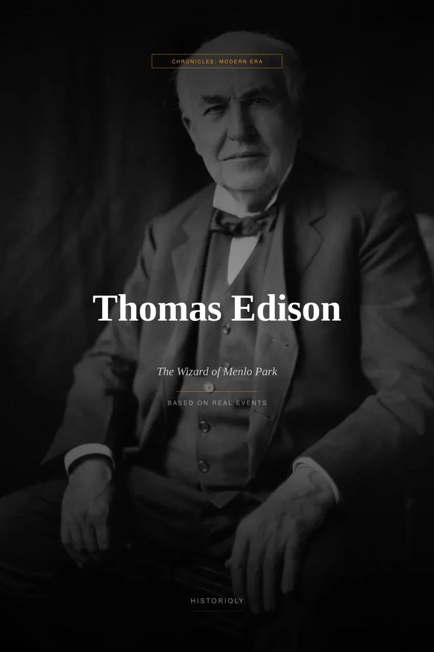 Thomas Edison — The Wizard of Menlo Park — book cover