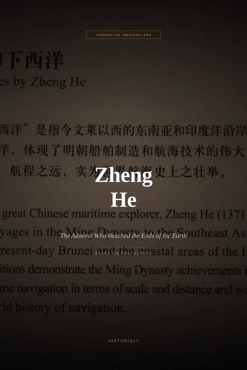 Zheng He — The Admiral Who Reached the Ends of the Earth — book cover